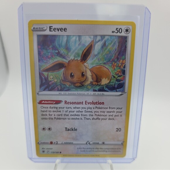 Other - Pokémon Astral Radiance Basic Eevee 119/189 -  1 Card + Free Protector
